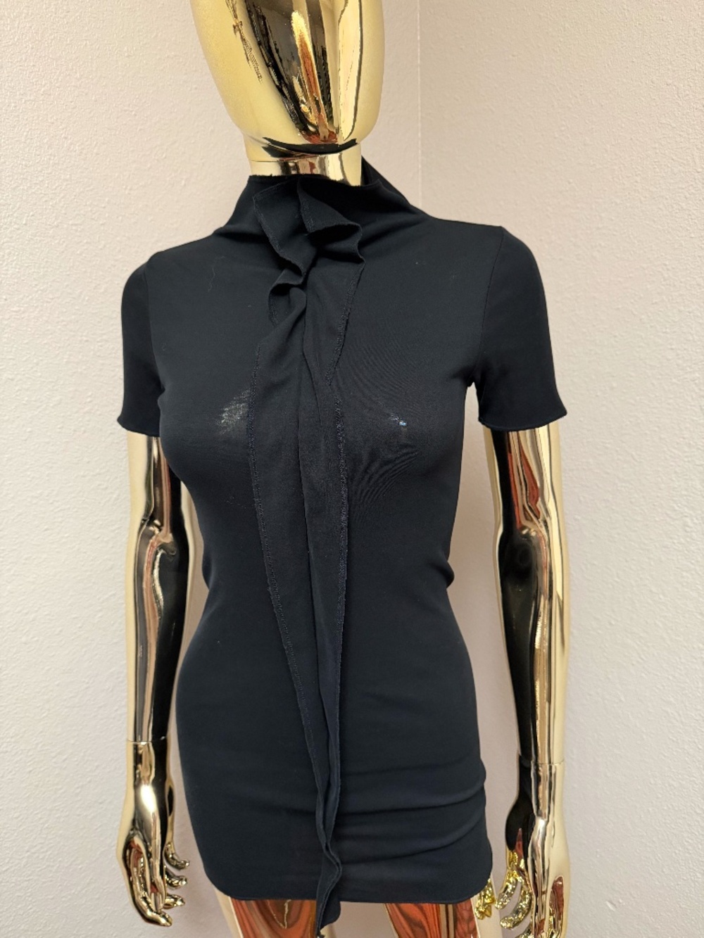 YOHJI YAMAMOTO, vintage, front ruffle top, size M